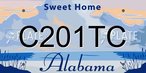 C201TC Alabama License Plate