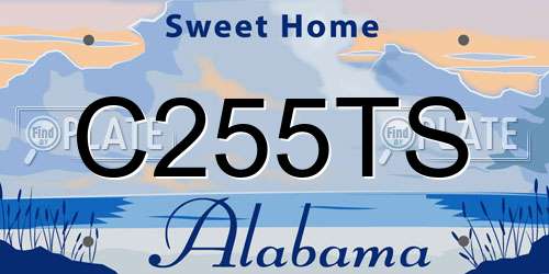 C255TS Alabama License Plate