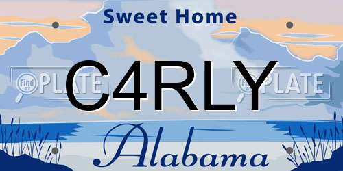 C4RLY Alabama License Plate