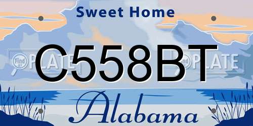 C558BT Alabama License Plate