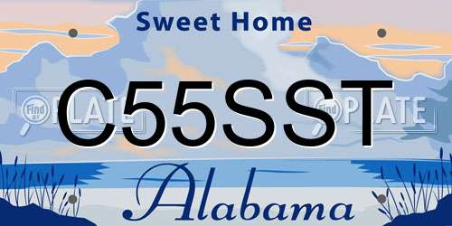C55SST Alabama License Plate