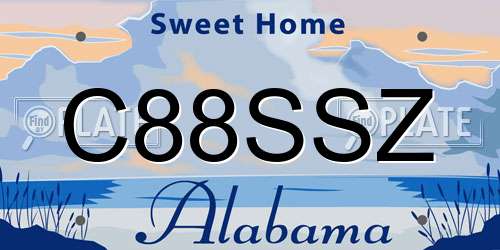 C88SSZ Alabama License Plate