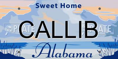CALLIB Alabama License Plate