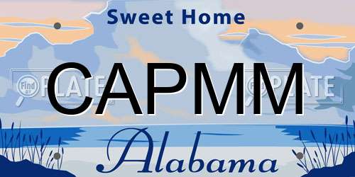 CAPMM Alabama License Plate