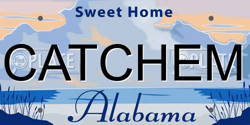 CATCHEM Alabama License Plate