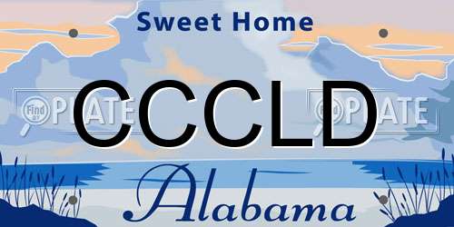 CCCLD Alabama License Plate