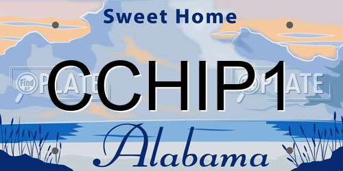 CCHIP1 Alabama License Plate