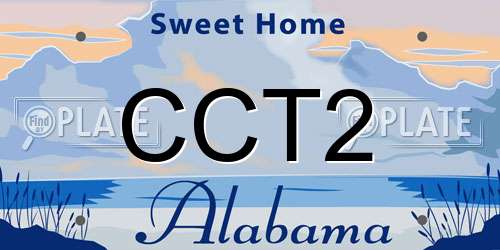 CCT2 Alabama License Plate