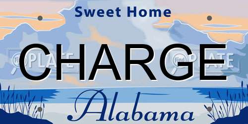 CHARGE Alabama License Plate