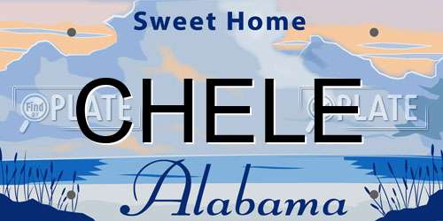 CHELE Alabama License Plate