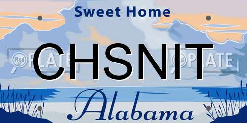 CHSNIT Alabama License Plate