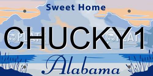 CHUCKY1 Alabama License Plate