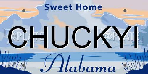 CHUCKYI Alabama License Plate