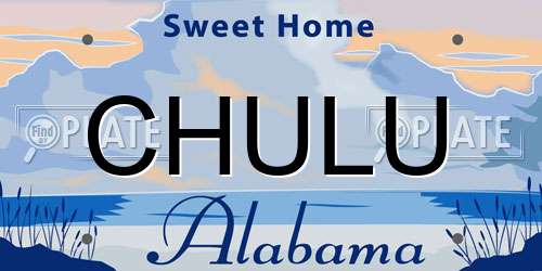 CHULU Alabama License Plate