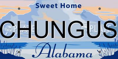 CHUNGUS Alabama License Plate