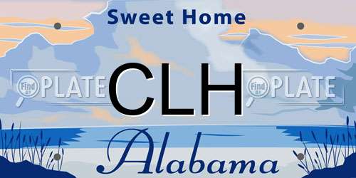 CLH Alabama License Plate