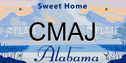 CMAJ Alabama License Plate