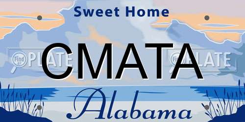 CMATA Alabama License Plate