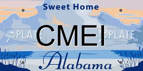 CMEI Alabama License Plate