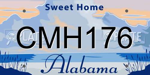 CMH176 Alabama License Plate