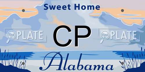 CP Alabama License Plate