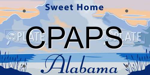 CPAPS Alabama License Plate