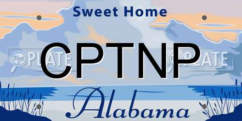 CPTNP Alabama License Plate