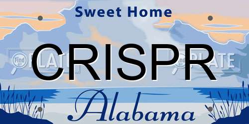 CRISPR Alabama License Plate