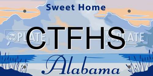 CTFHS Alabama License Plate