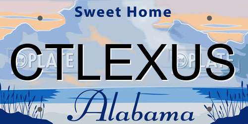 CTLEXUS Alabama License Plate
