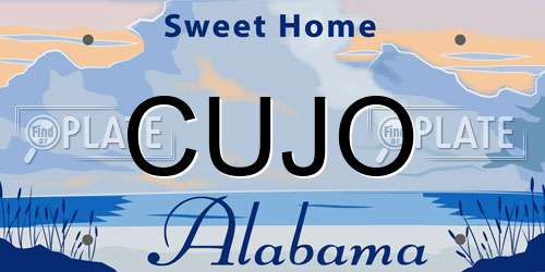 CUJO Alabama License Plate