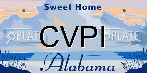 CVPI Alabama License Plate