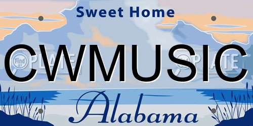 CWMUSIC Alabama License Plate