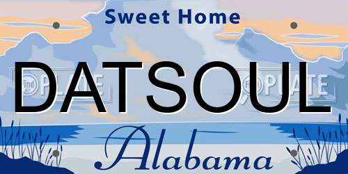 DATSOUL Alabama License Plate