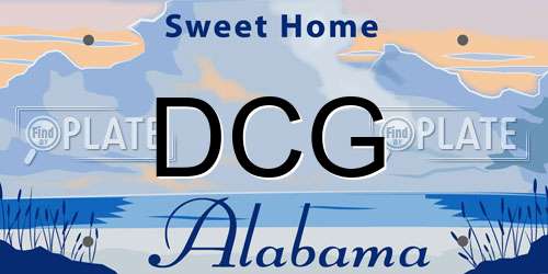 DCG Alabama License Plate