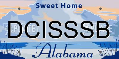 DCISSSB Alabama License Plate