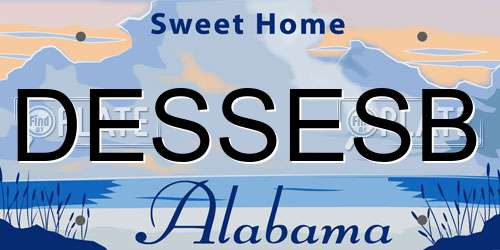 DESSESB Alabama License Plate