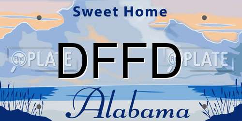 DFFD Alabama License Plate