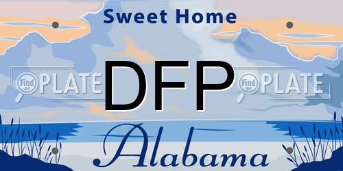 DFP Alabama License Plate