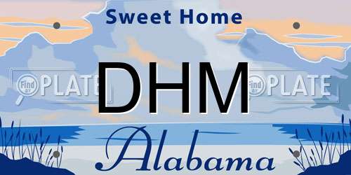 DHM Alabama License Plate