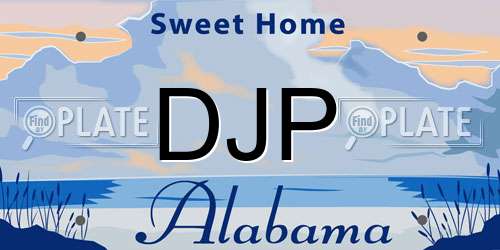 DJP Alabama License Plate