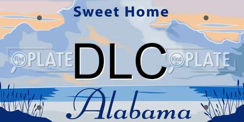 DLC Alabama License Plate