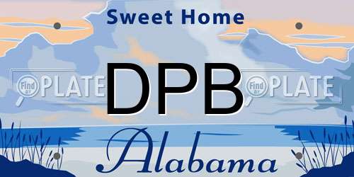 DPB Alabama License Plate