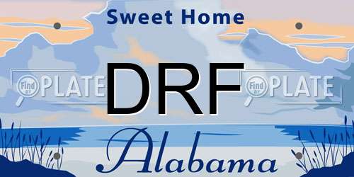 DRF Alabama License Plate
