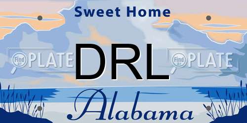 DRL Alabama License Plate