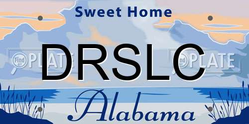 DRSLC Alabama License Plate