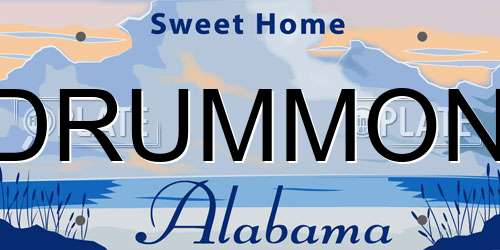 DRUMMON Alabama License Plate