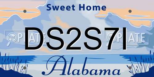 DS2S7I Alabama License Plate