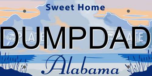 DUMPDAD Alabama License Plate
