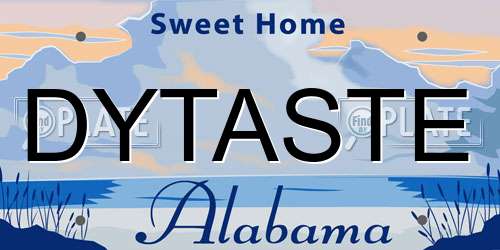 DYTASTE Alabama License Plate